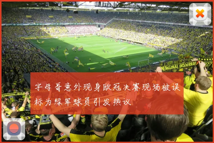 字母哥意外现身欧冠决赛现场被误标为绿军球员引发热议